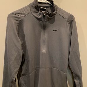 Nike | mock zip jacket | gray | small